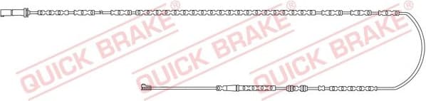 Warning Contact, brake pad wear WS 0297 A