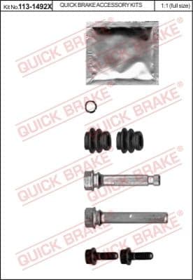 Guide Sleeve Kit, brake caliper 113-1492X