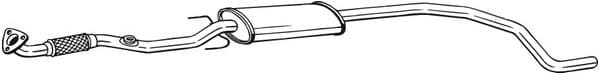 Centre Muffler 293-305