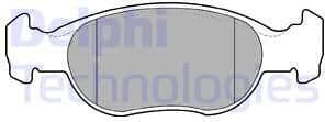 Brake Pad Set, disc brake LP1385
