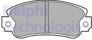 Brake Pad Set, disc brake LP509