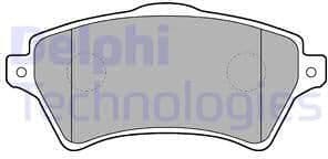 Brake Pad Set, disc brake LP1652