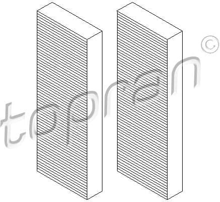 Filter Set, cabin air 112 296