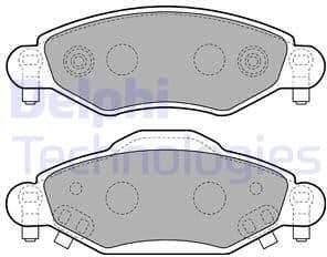 Brake Pad Set, disc brake LP1840