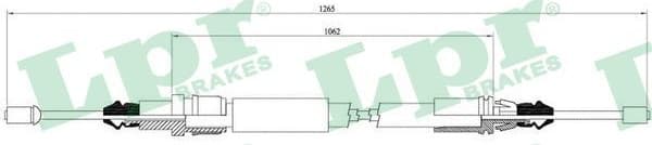 Cable Pull, parking brake C0706B