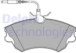 Brake Pad Set, disc brake LP1614