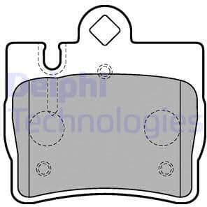Brake Pad Set, disc brake LP1697
