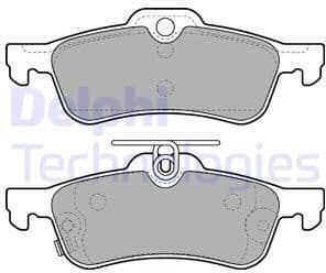 Brake Pad Set, disc brake LP2007