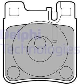Brake Pad Set, disc brake LP841