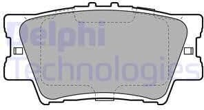 Brake Pad Set, disc brake LP2004
