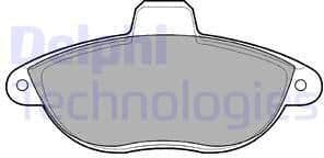 Brake Pad Set, disc brake LP1592