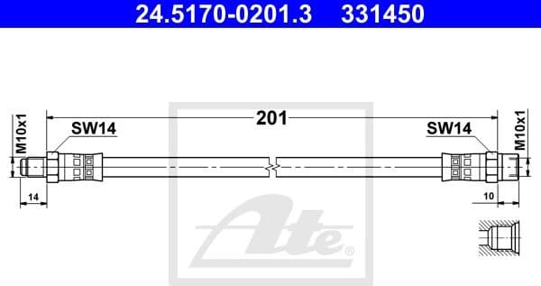 Brake Hose 24.5170-0201.3