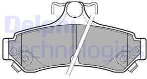 Brake Pad Set, disc brake LP2700