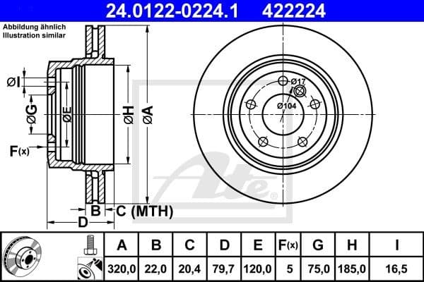 Brake Disc 24.0122-0224.1