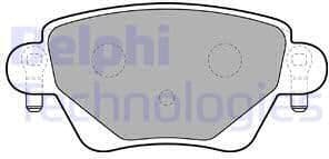 Brake Pad Set, disc brake LP1682