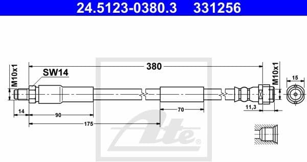 Brake Hose 24.5123-0380.3