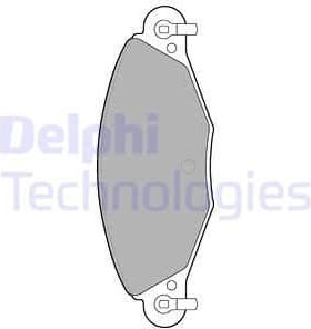 Brake Pad Set, disc brake LP1655