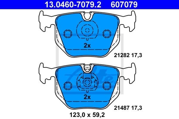 Brake Pad Set, disc brake 13.0460-7079.2