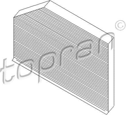 Filter, cabin air 111 123