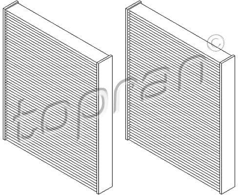 Filter Set, cabin air 501 647