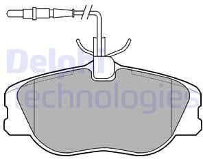 Brake Pad Set, disc brake LP909