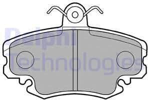 Brake Pad Set, disc brake LP885