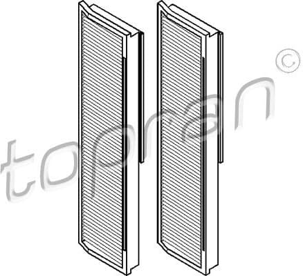 Filter Set, cabin air 400 207