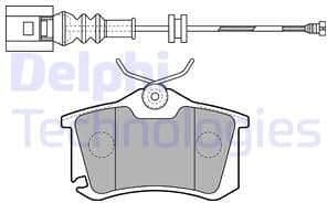 Brake Pad Set, disc brake LP1815
