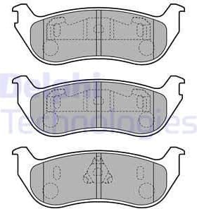 Brake Pad Set, disc brake LP1859