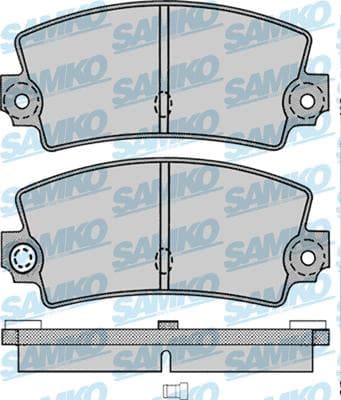 Brake pads rear HANZE HBP114
