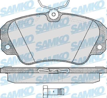 Brake pads front HANZE HBP686