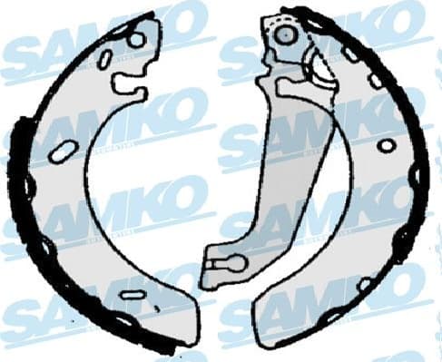 Brake shoes HANZE HBS296