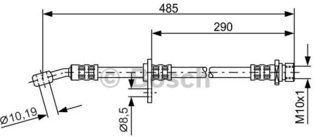 Brake hose rear HO21.524