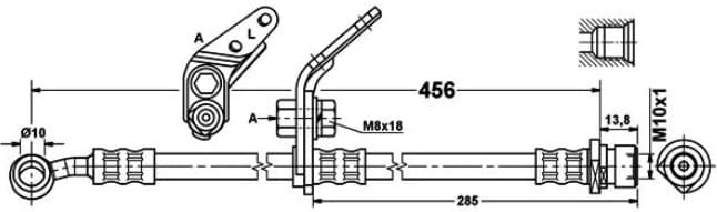 Brake hose front HO21.552