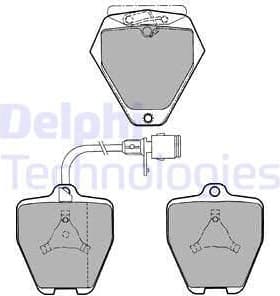 Brake Pad Set, disc brake LP1024