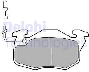 Brake Pad Set, disc brake LP490