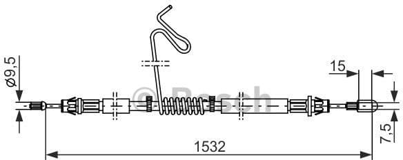 Cable Pull, parking brake 1 987 482 277 - image 5