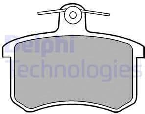 Brake Pad Set, disc brake LP451