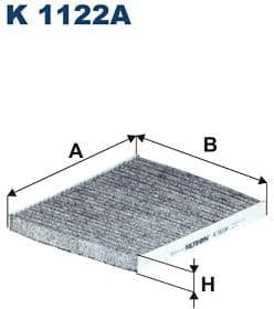 Filter, cabin air K 1122A