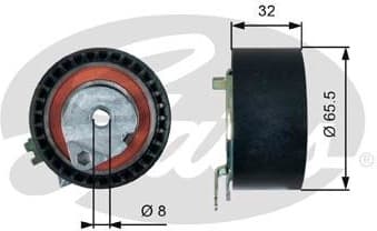 Tensioner Pulley, timing belt PowerGrip™ T43236