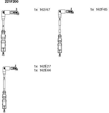 Ignition Cable Kit 221F200