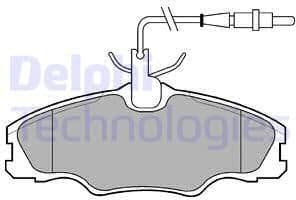 Brake Pad Set, disc brake LP985