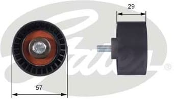Deflection Pulley/Guide Pulley, timing belt PowerGrip™ T42060