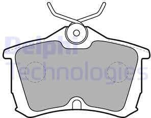 Brake Pad Set, disc brake LP1626