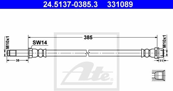 Brake Hose 24.5137-0385.3