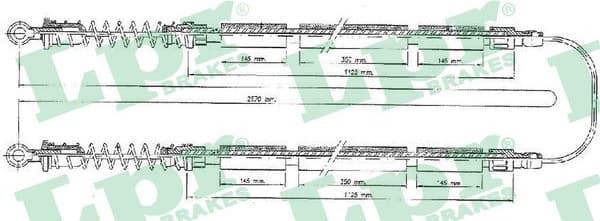 Cable Pull, parking brake C0203B