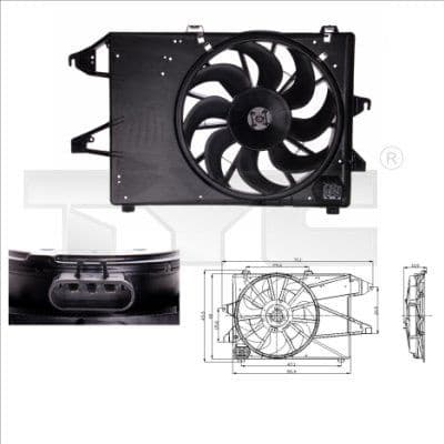 Fan, air conditioning condenser 810-0008