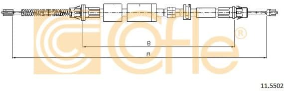 Cable Pull, parking brake 11.5502