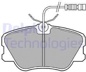 Brake Pad Set, disc brake LP608