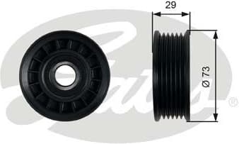 Deflection/Guide Pulley, V-ribbed belt DriveAlign™ T36398